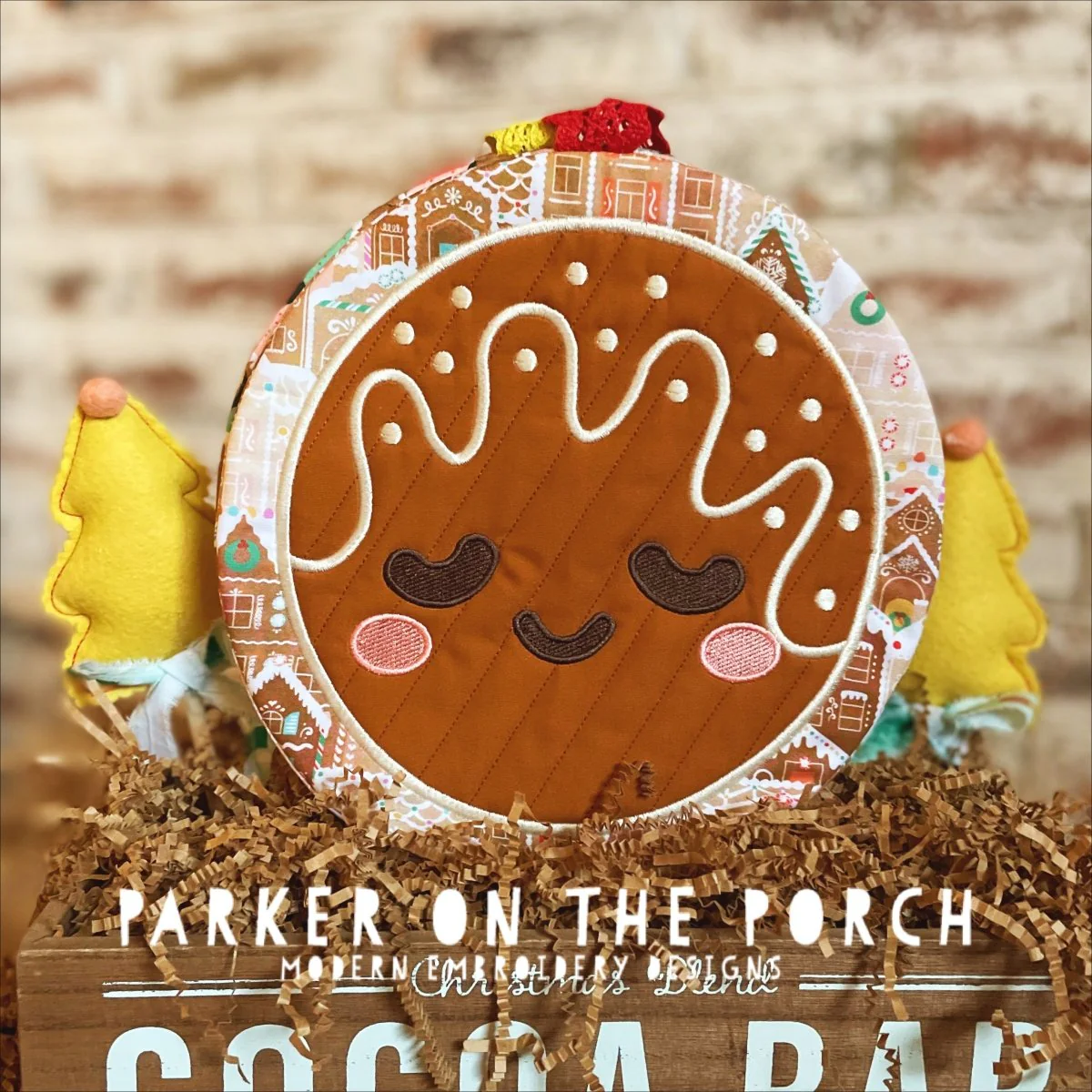 Digital Download - Gingerbread Cookies Collection- Hot Pads - Image 2