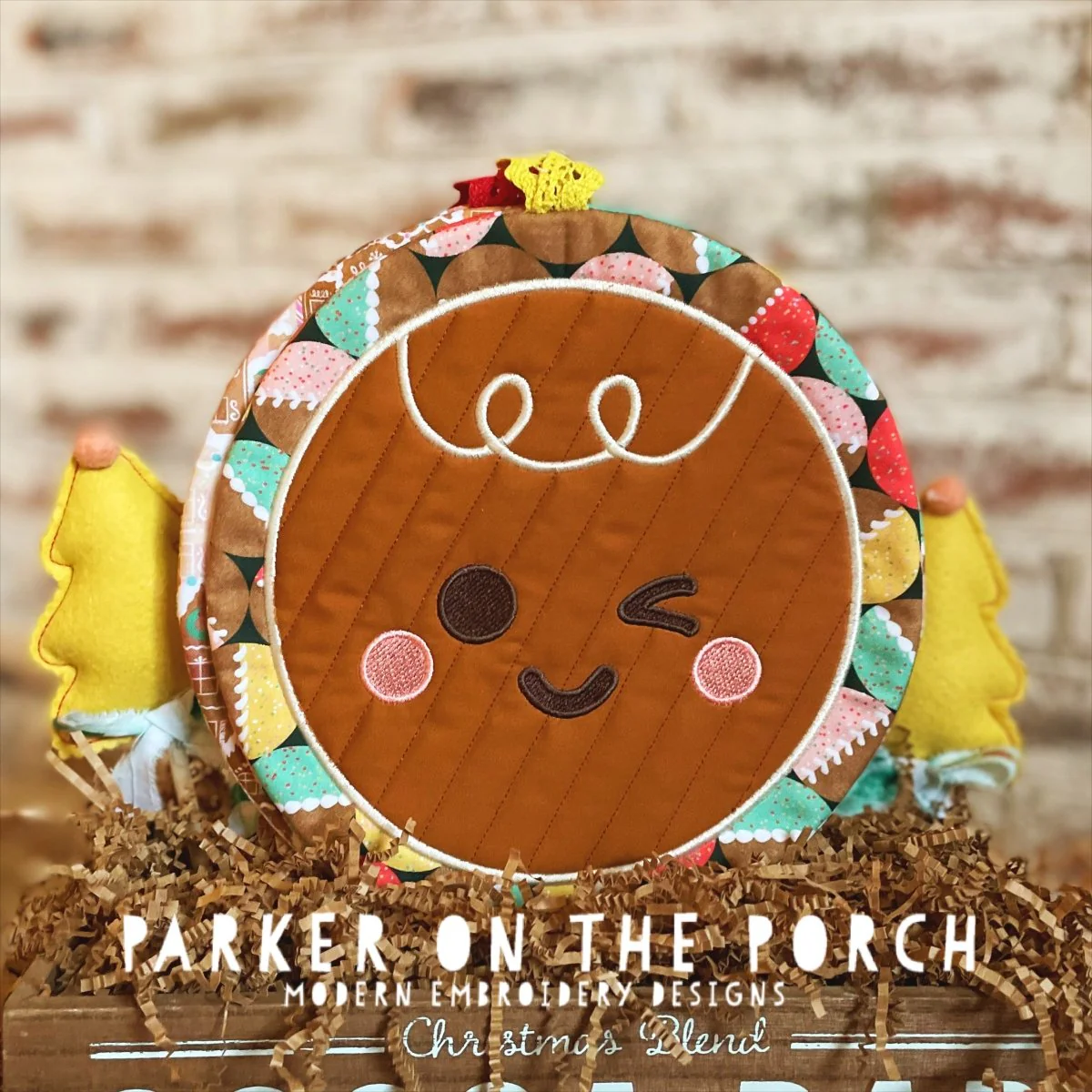 Digital Download - Gingerbread Cookies Collection- Hot Pads - Image 3