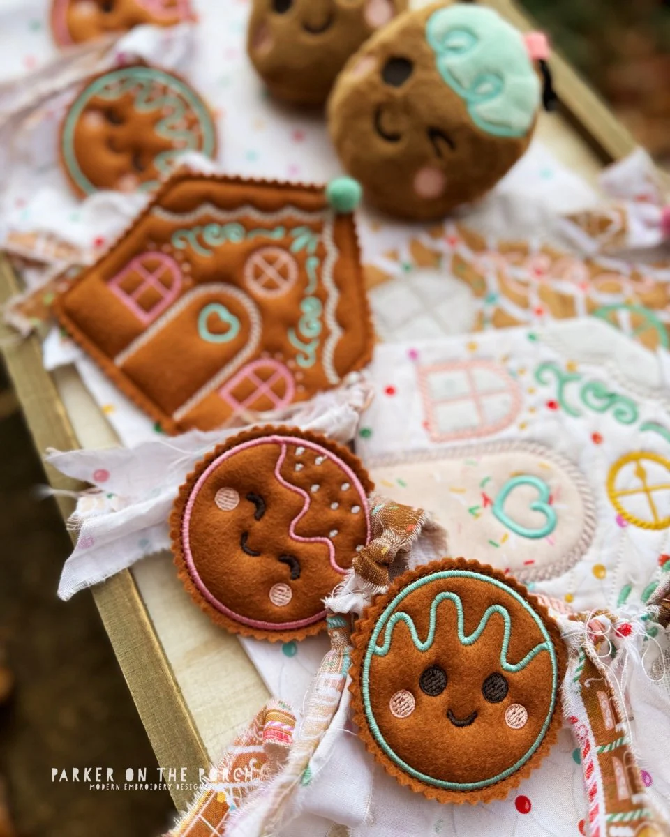 Digital Download - Gingerbread Puff Banner