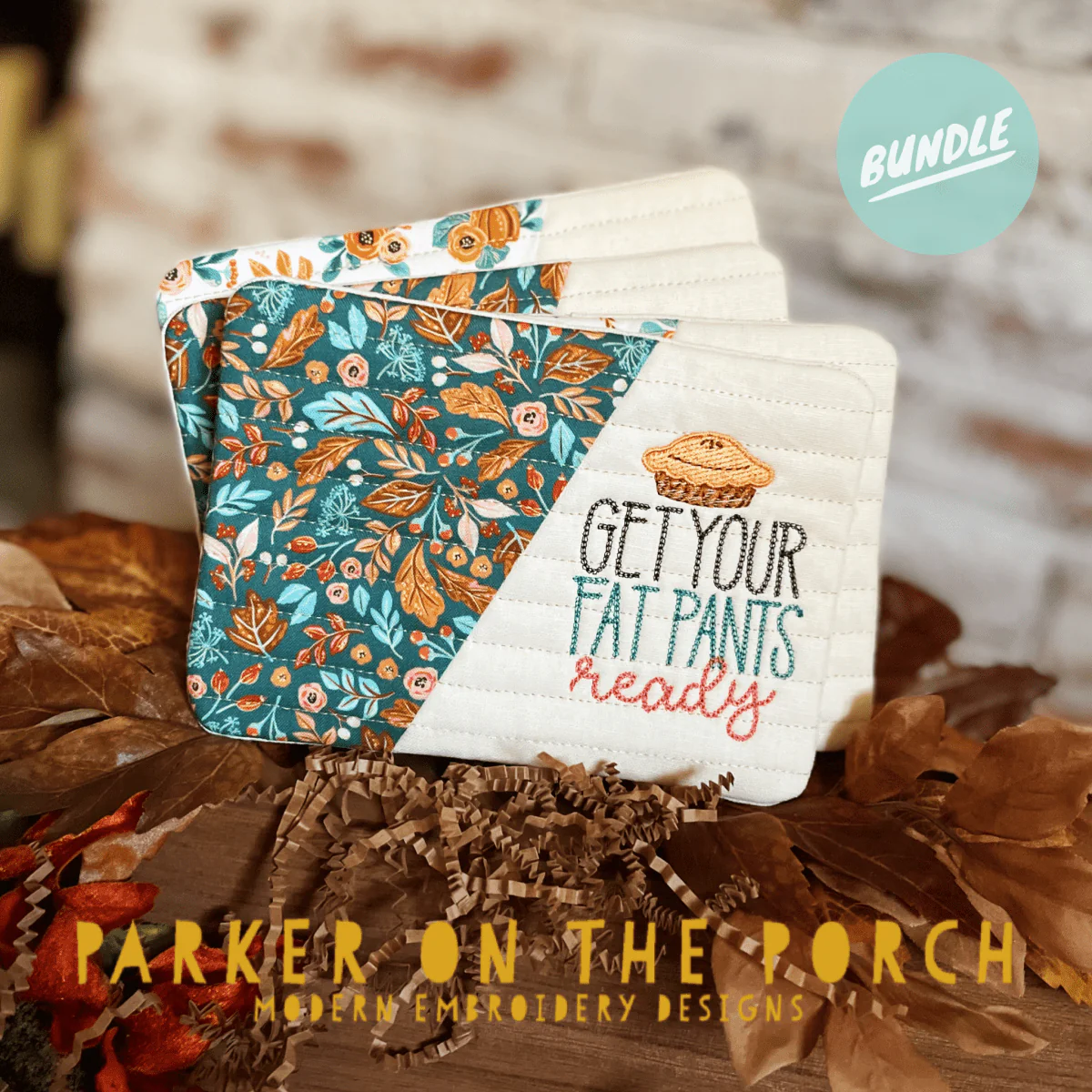 Digital Download - Give Thanks Collection - Mug Rug - BUNDLE