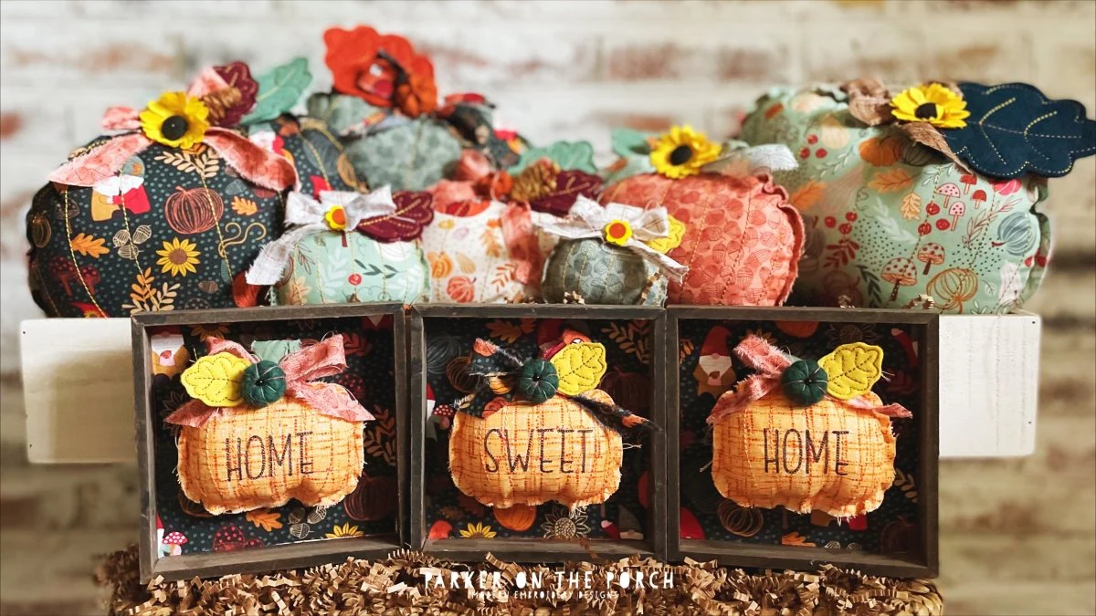 Digital Download- Give Thanks Collection- Shabby Pumpkin Stuffie - Image 2