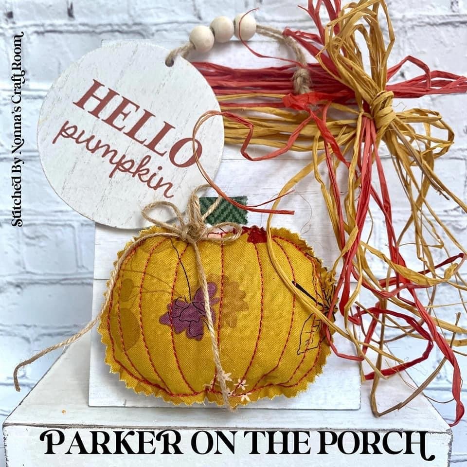 Digital Download- Give Thanks Collection- Shabby Pumpkin Stuffie - Image 5