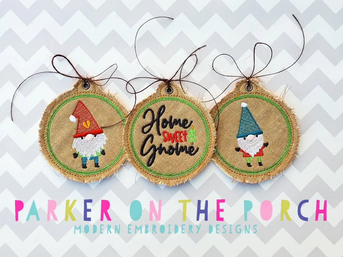 Digital Download- Gnome Holiday Ornaments 2020