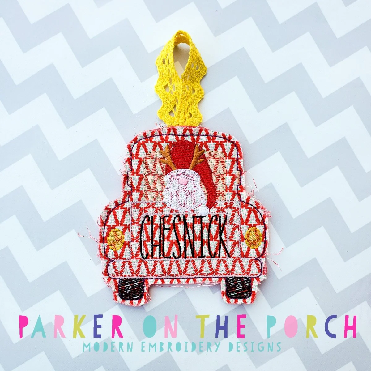 Digital Download- 2020- Vintage Truck Ornament- Gnome