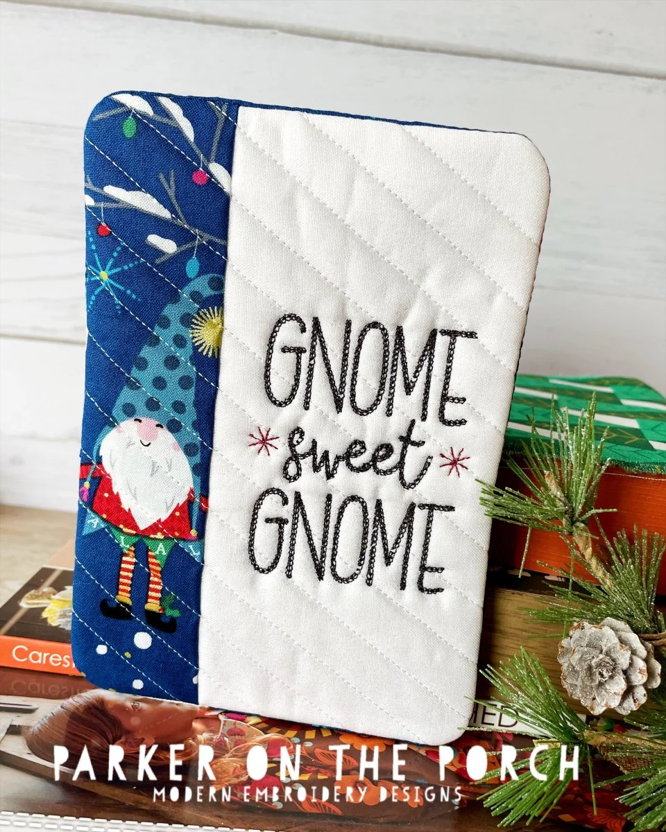 Digital Download - Gnome Sweet Gnome Collection - Mug Rug - Gnome Sweet Gnome