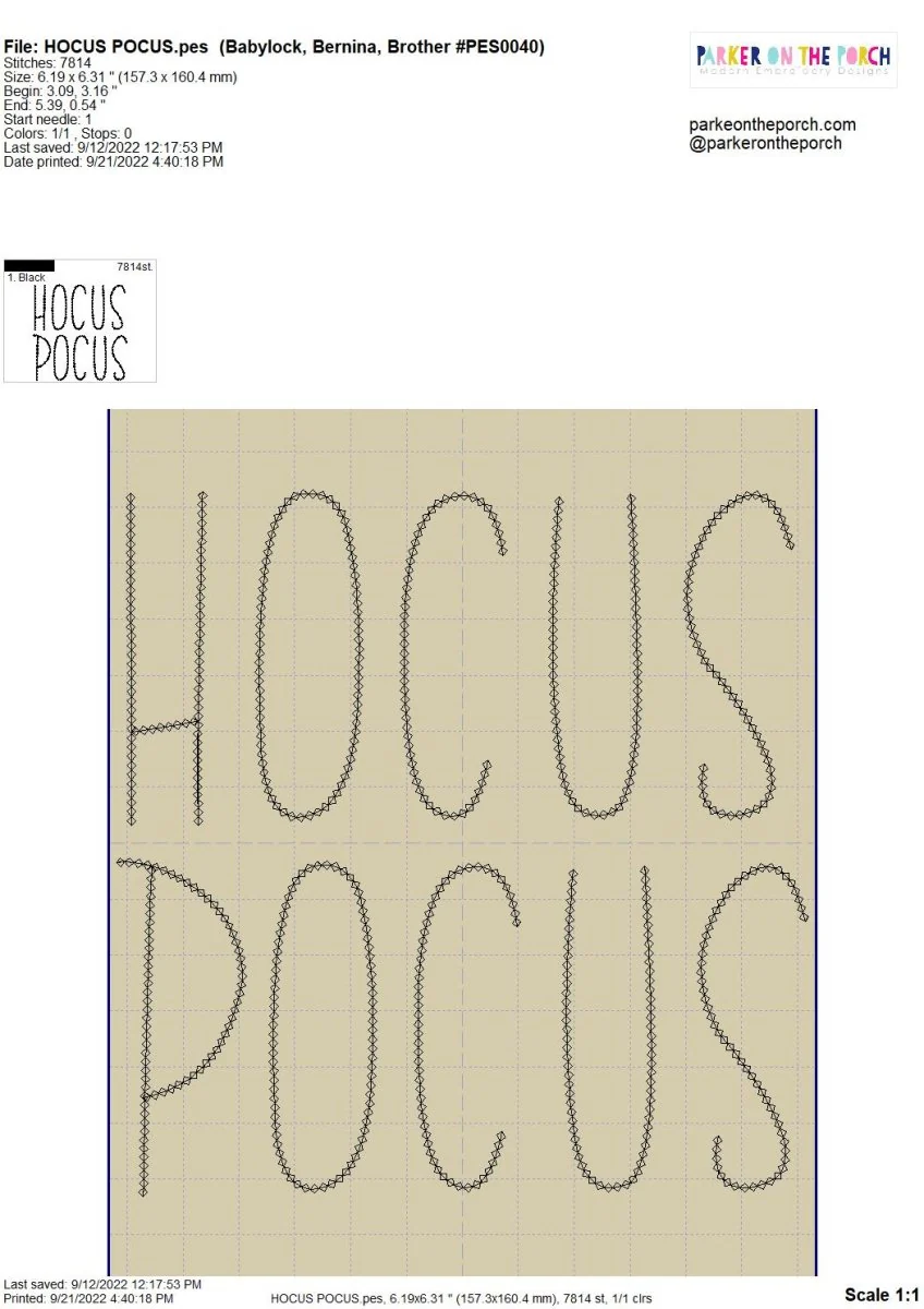 Digital Download- Halloween Lettering Embroidery Fill - Image 14