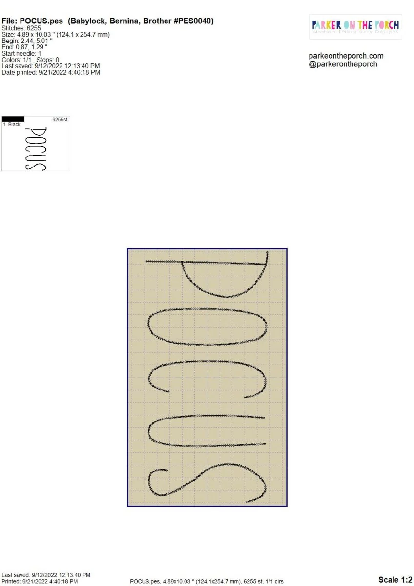 Digital Download- Halloween Lettering Embroidery Fill - Image 15