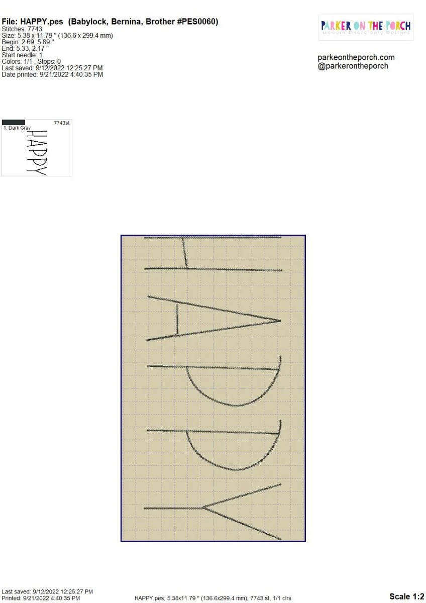 Digital Download- Halloween Lettering Embroidery Fill - Image 18