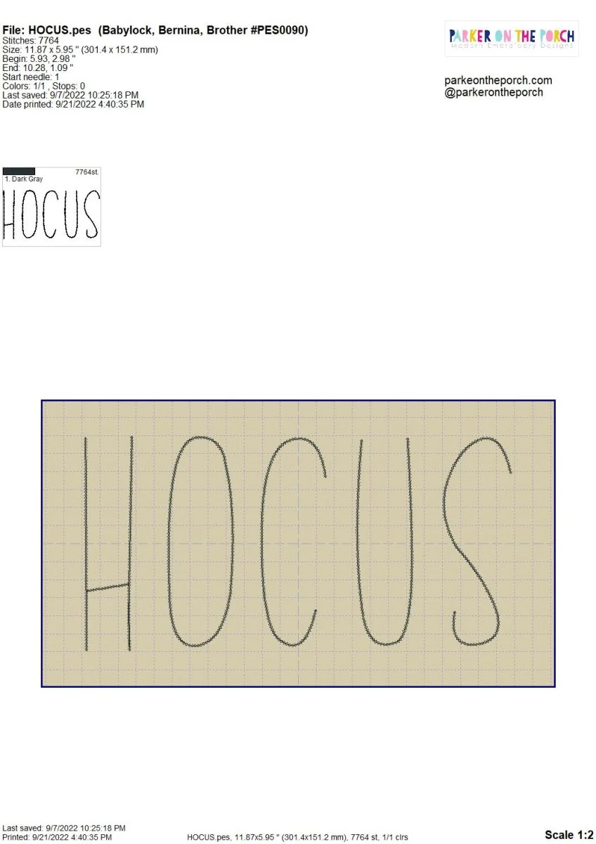 Digital Download- Halloween Lettering Embroidery Fill - Image 20