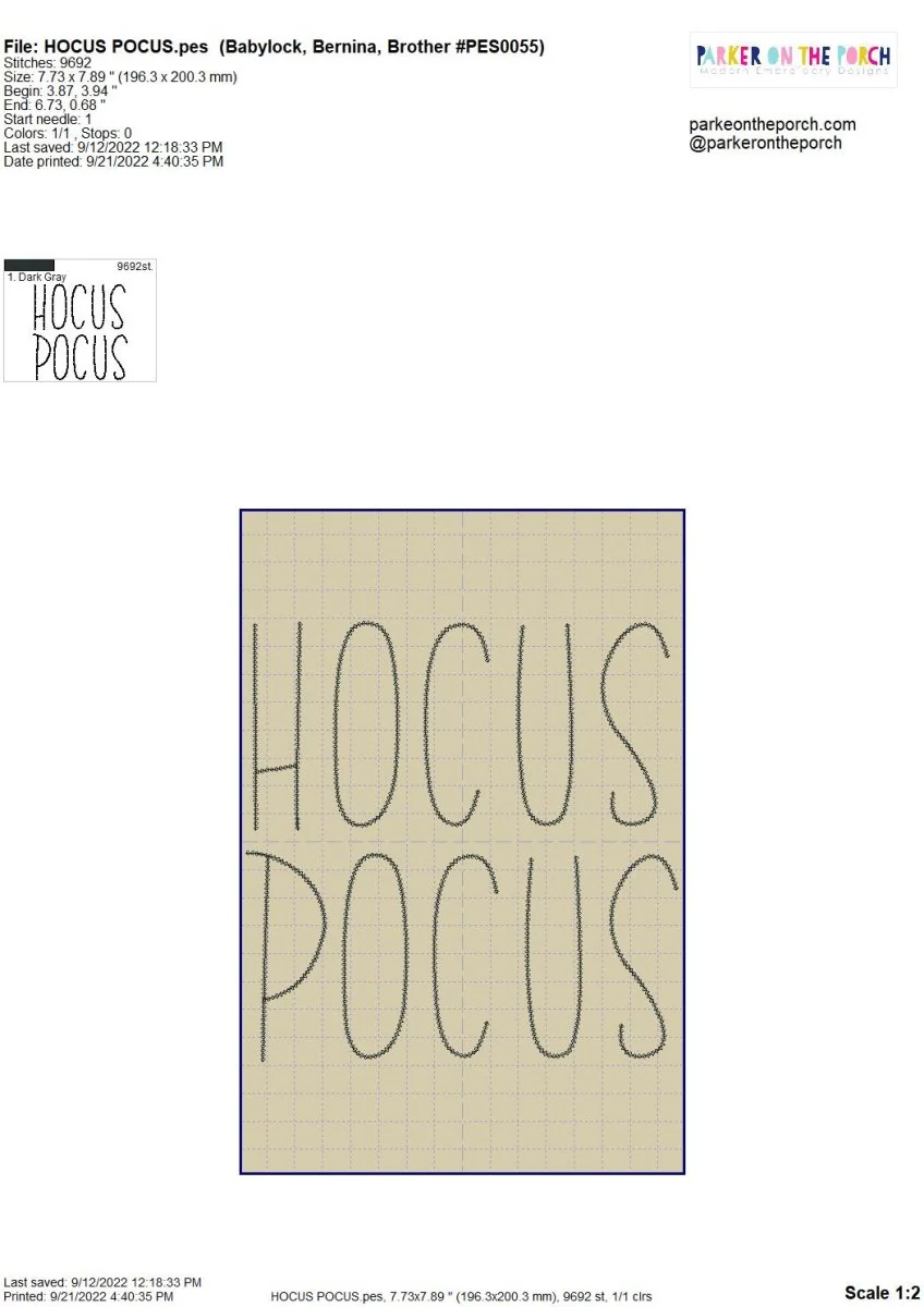 Digital Download- Halloween Lettering Embroidery Fill - Image 21