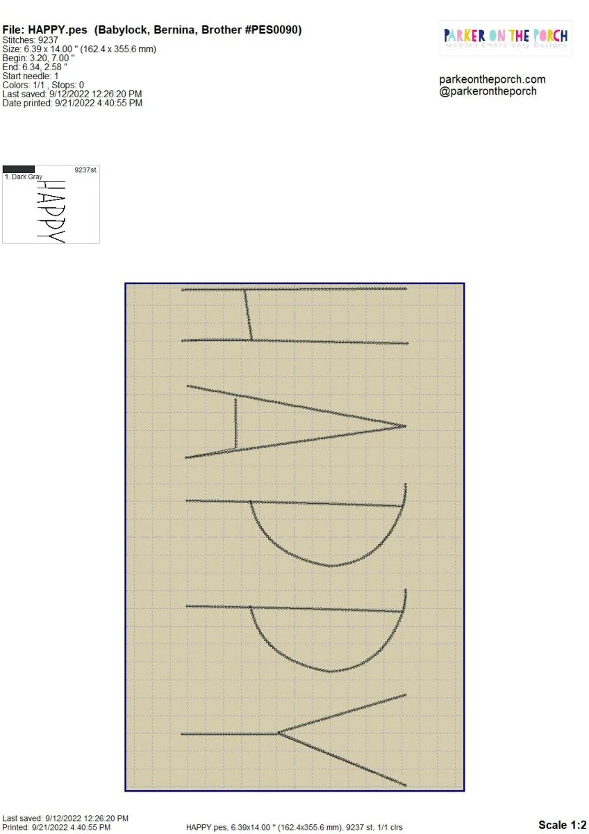 Digital Download- Halloween Lettering Embroidery Fill - Image 25