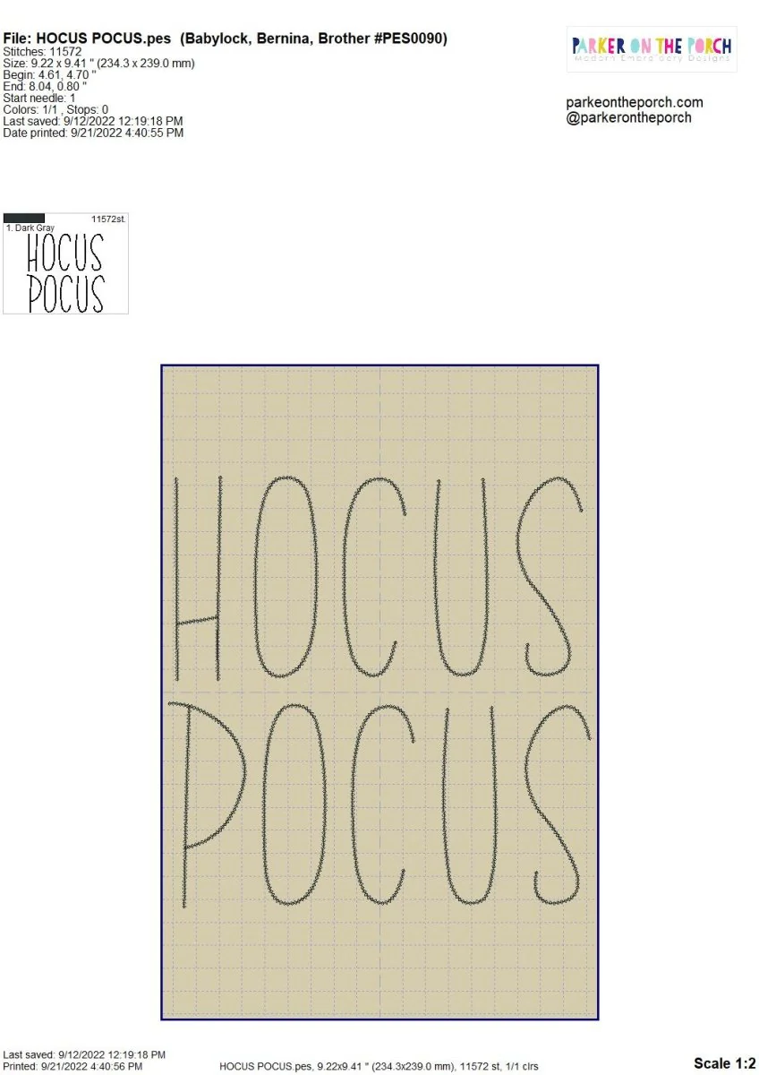 Digital Download- Halloween Lettering Embroidery Fill - Image 28