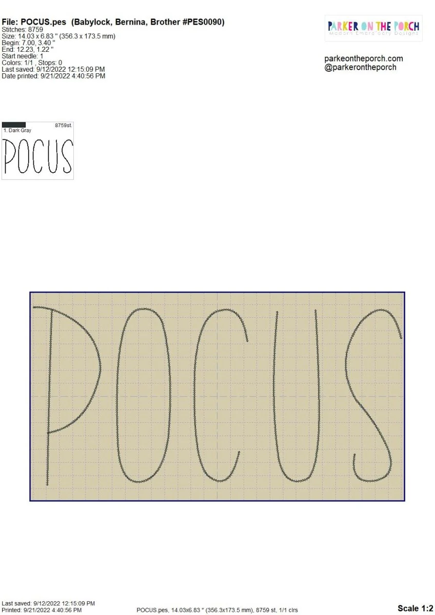 Digital Download- Halloween Lettering Embroidery Fill - Image 29