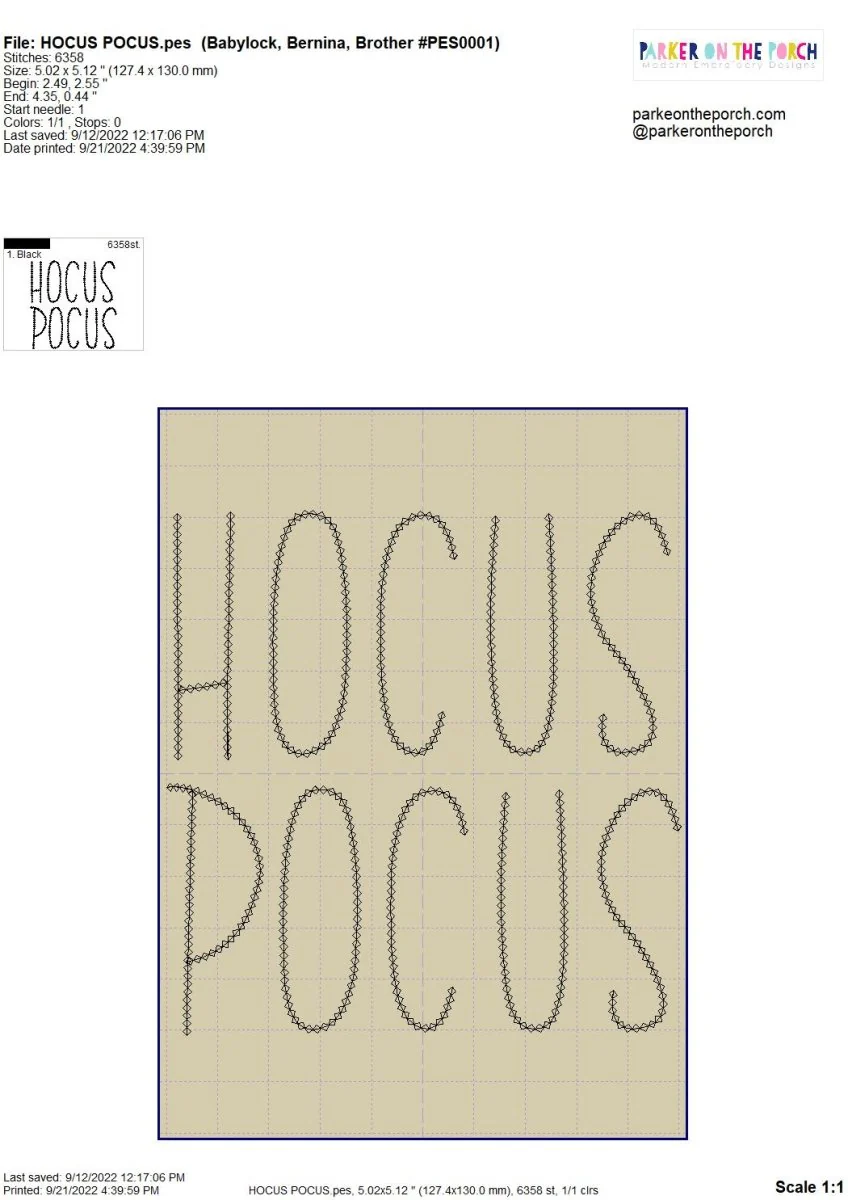 Digital Download- Halloween Lettering Embroidery Fill - Image 7