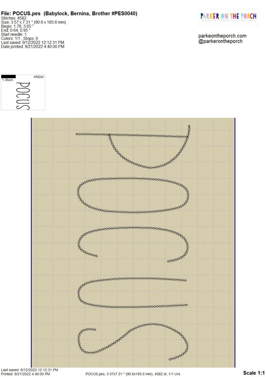 Digital Download- Halloween Lettering Embroidery Fill - Image 8