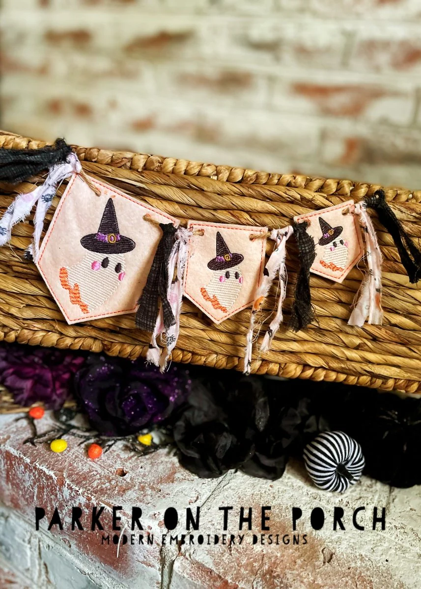 Digital Download- Halloween Vibes Collection- Ghost Bunting Banner