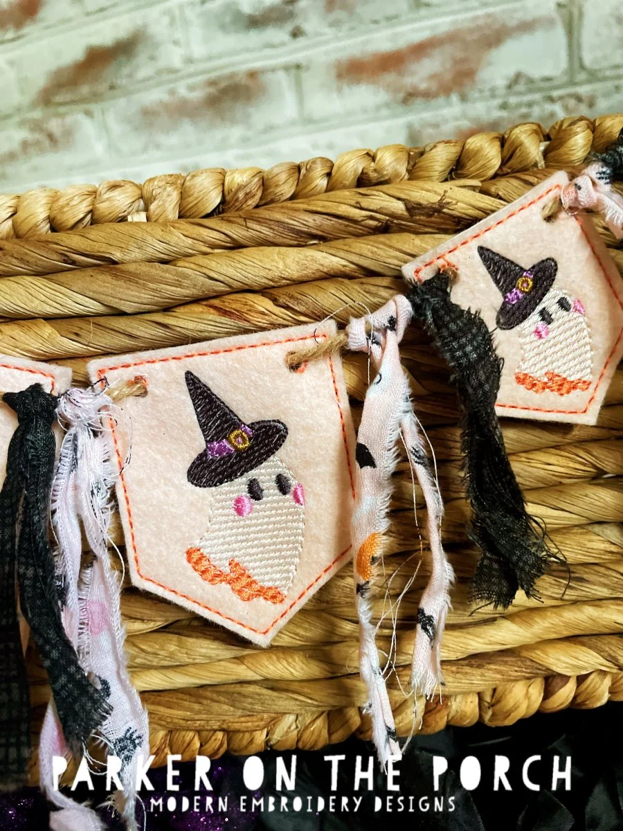 Digital Download- Halloween Vibes Collection- Ghost Bunting Banner - Image 2