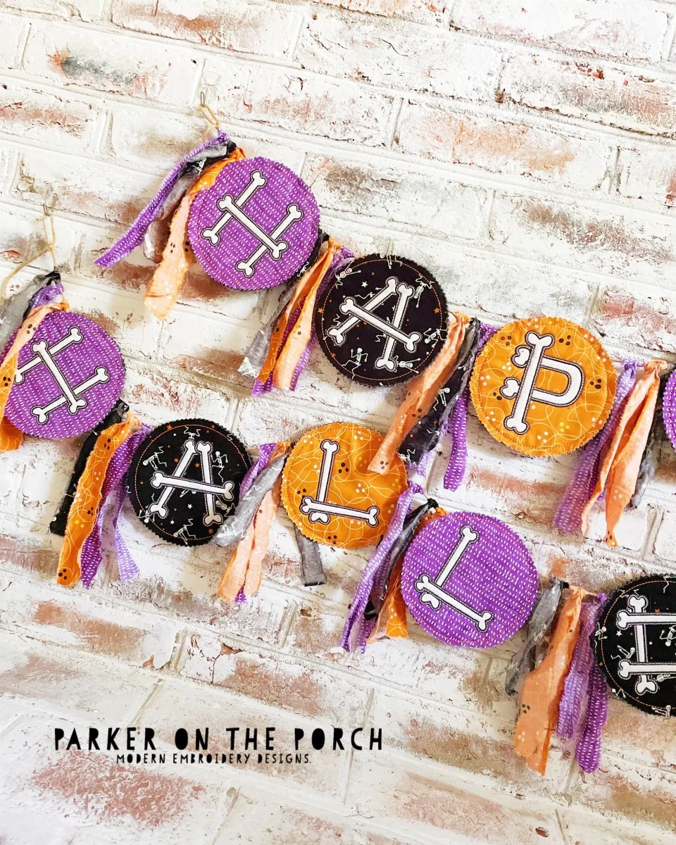 Digital Download- Halloween Vibes Collection- Halloween Bone Banner Set