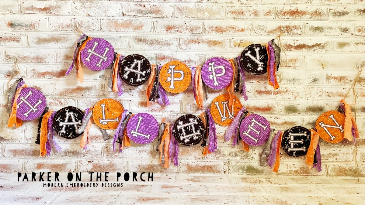 Digital Download- Halloween Vibes Collection- Halloween Bone Banner Set - Image 2