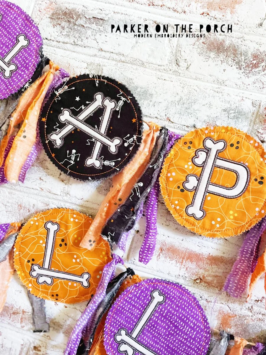 Digital Download- Halloween Vibes Collection- Halloween Bone Banner Set - Image 3