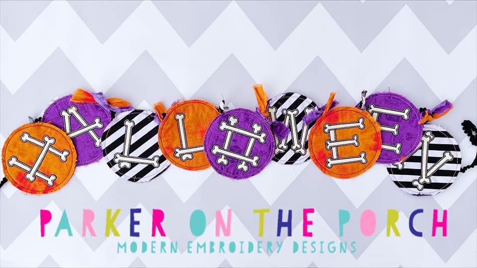 Digital Download- Halloween Vibes Collection- Halloween Bone Banner Set - Image 4