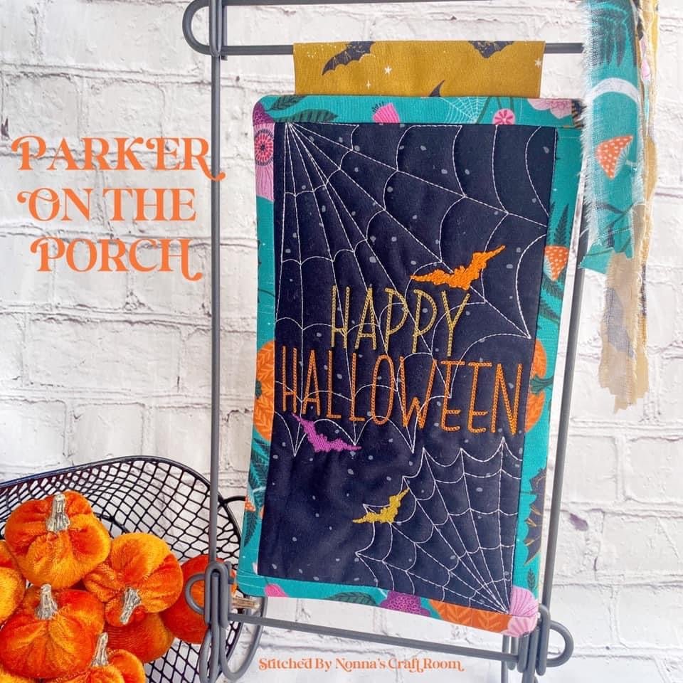 Digital Download - Halloween Vibes Collection- Happy Halloween- Mini Quilt ( Single Stand ) - Image 2