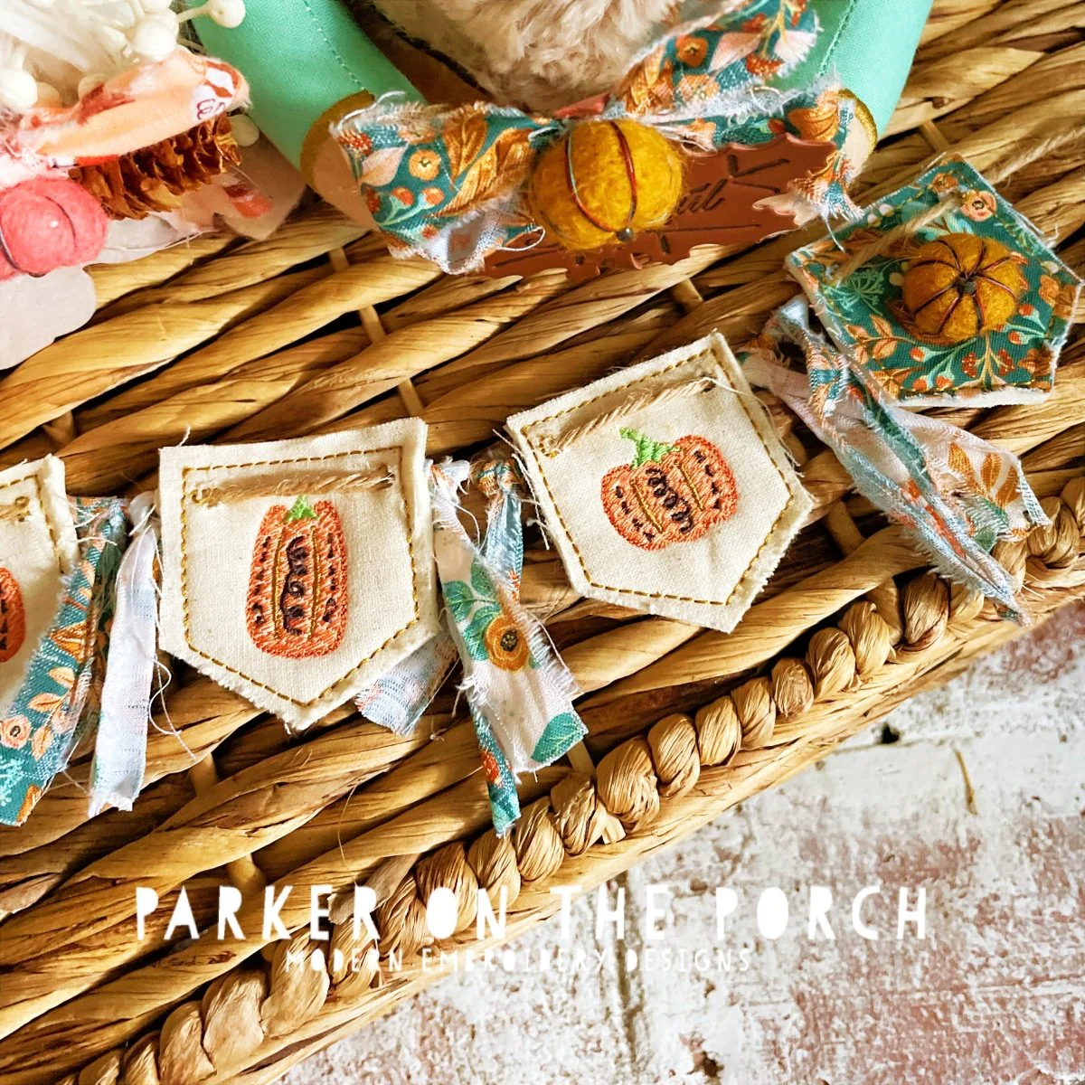 Digital Download- Halloween Vibes Collection- Pumpkin Bunting Banner - Image 2
