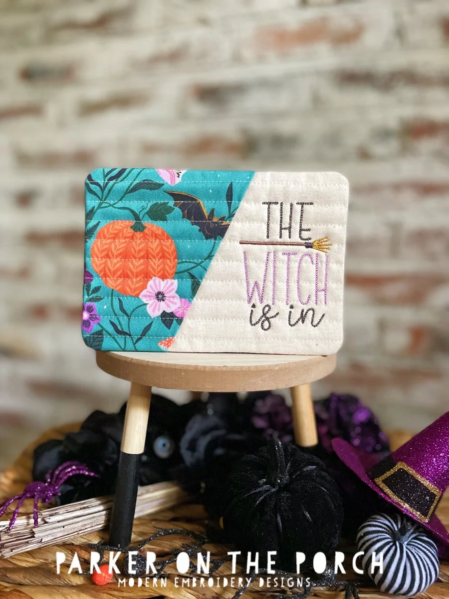 Digital Download - Halloween Vibes Collection - The Witch is In - Mug Rug