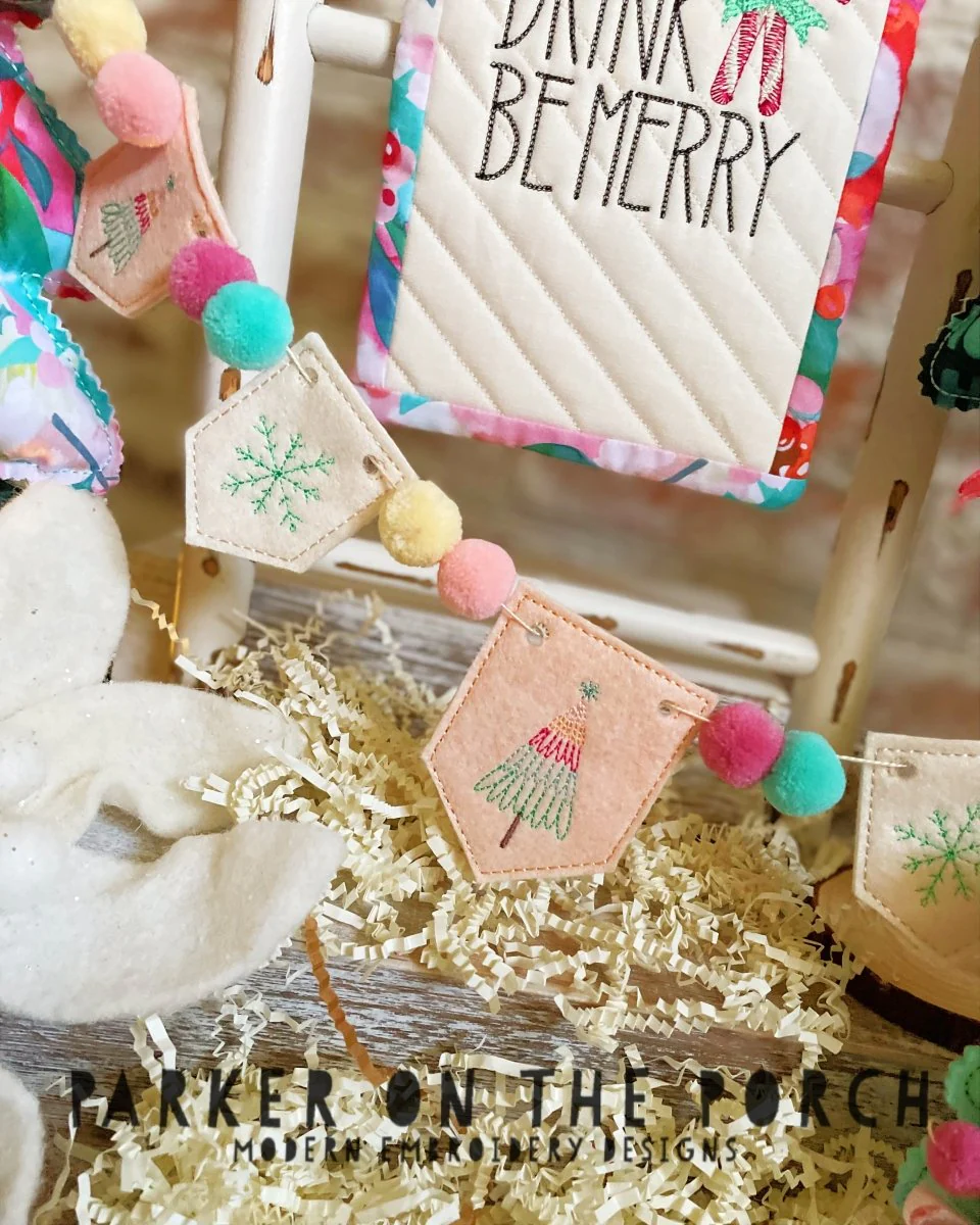 Digital Download- Happy Holidays Collection- Bunting Banner Set