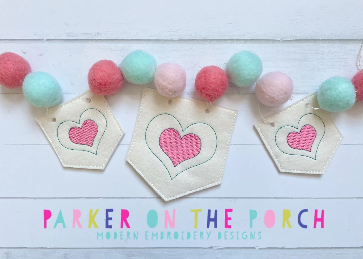 Digital Download- Heart Bunting Banner