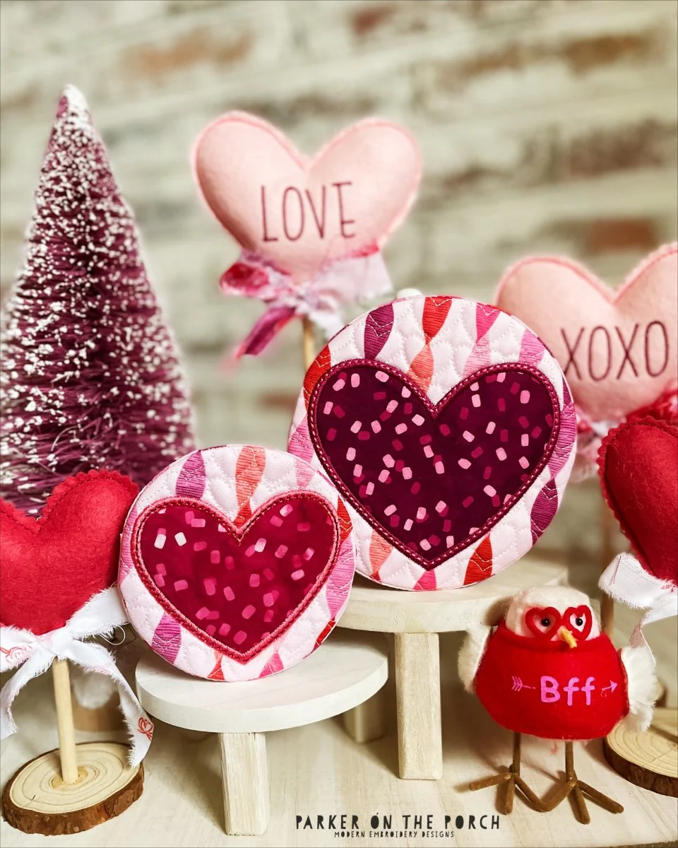 Digital Download - Heart Coasters