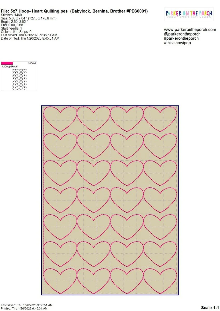Digital Download- I Love Coffee Collection- Heart Quilting - Image 3