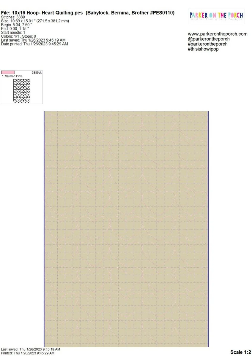 Digital Download- I Love Coffee Collection- Heart Quilting - Image 9