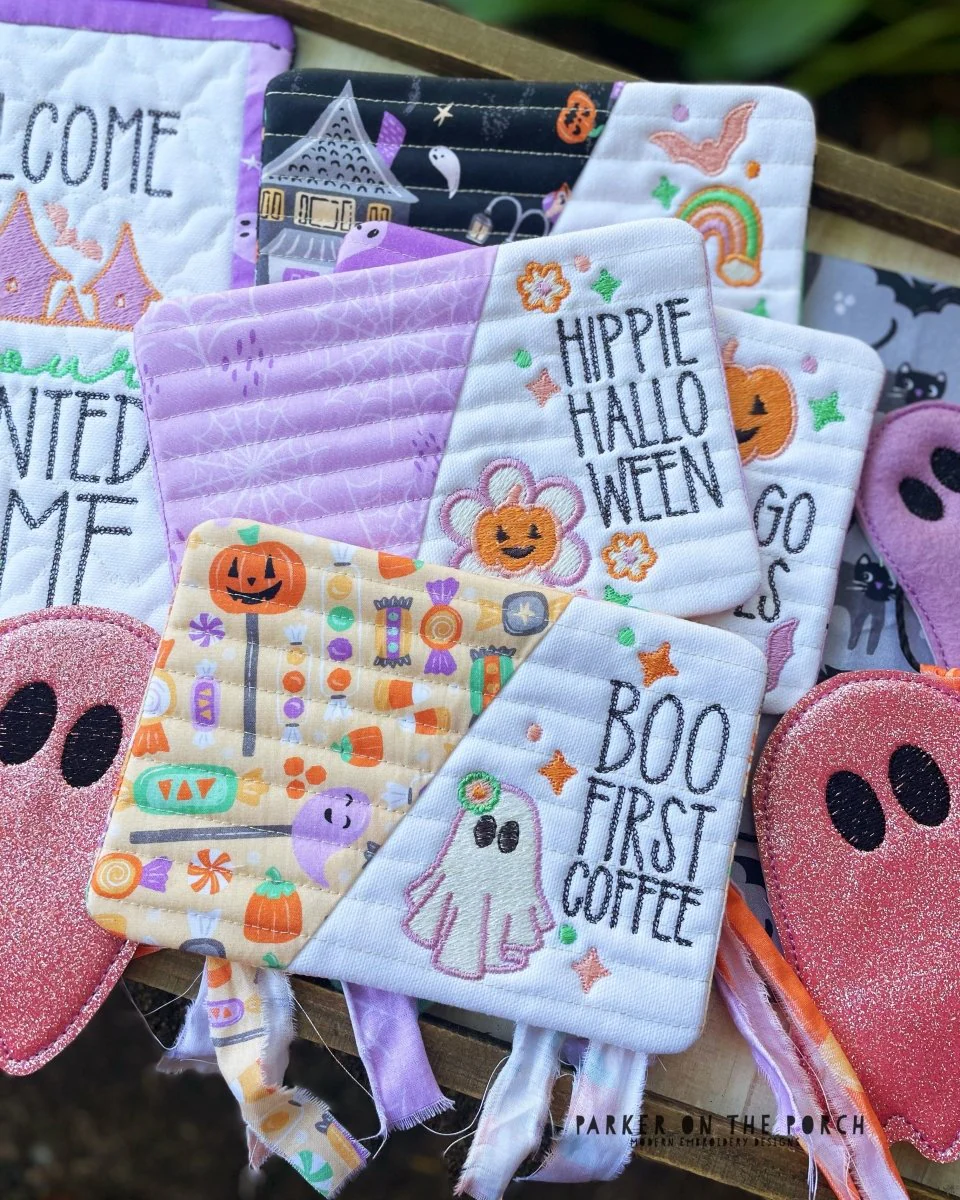 Digital Download - Hippie Halloween Mug Rug BUNDLE - Image 3