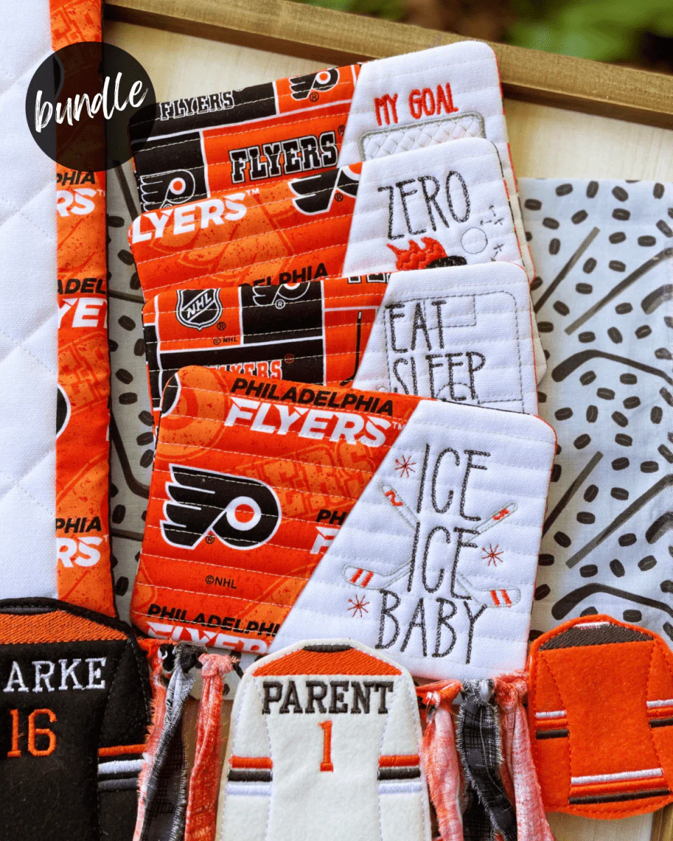 Digital Download - Hockey Season Collection- Mug Rug - BUNDLE