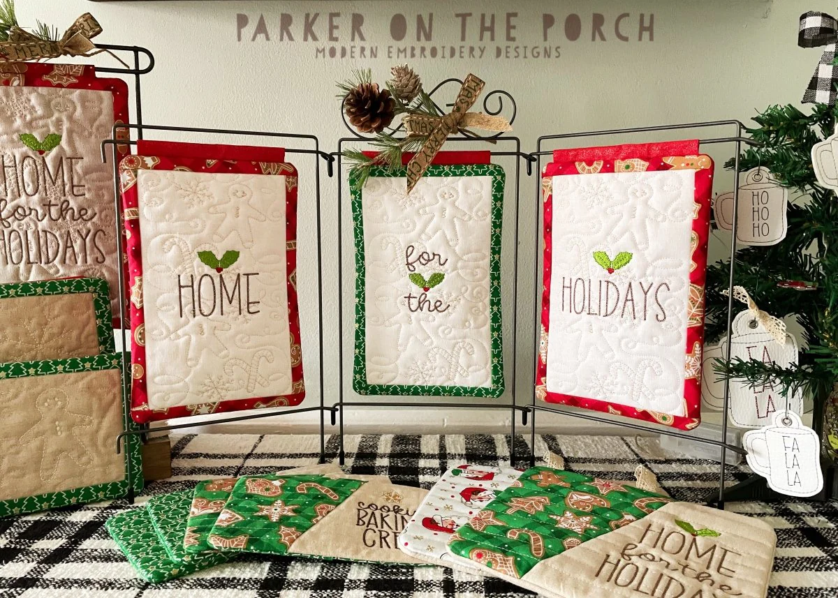 Digital Download - Home for the Holidays Collection- Mini Quilt Triplet
