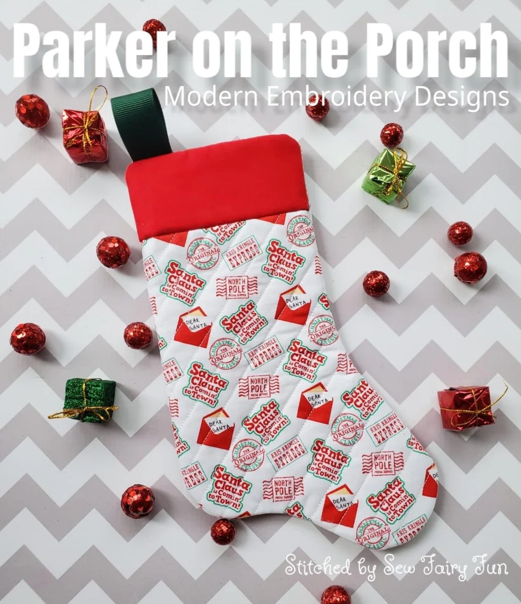 Digital Download- Home for the Holidays Collection- Quilted Stocking - Image 4