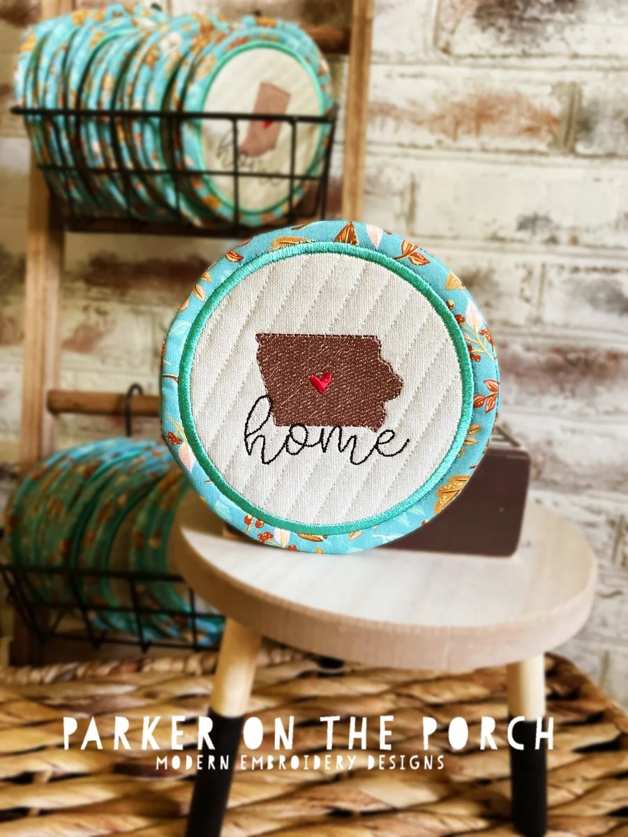 Digital Download - Home State Coaster- Iowa