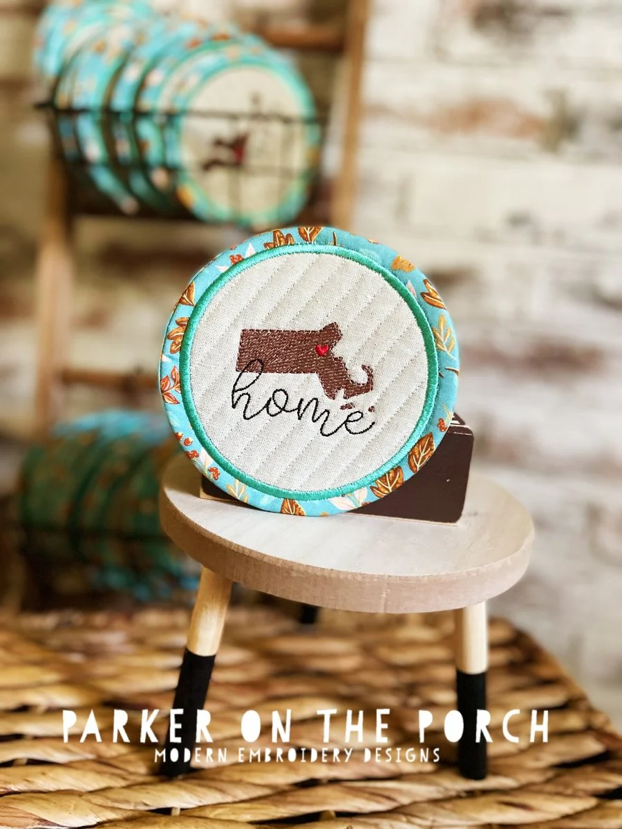 Digital Download - Home State Coaster- Massachusetts