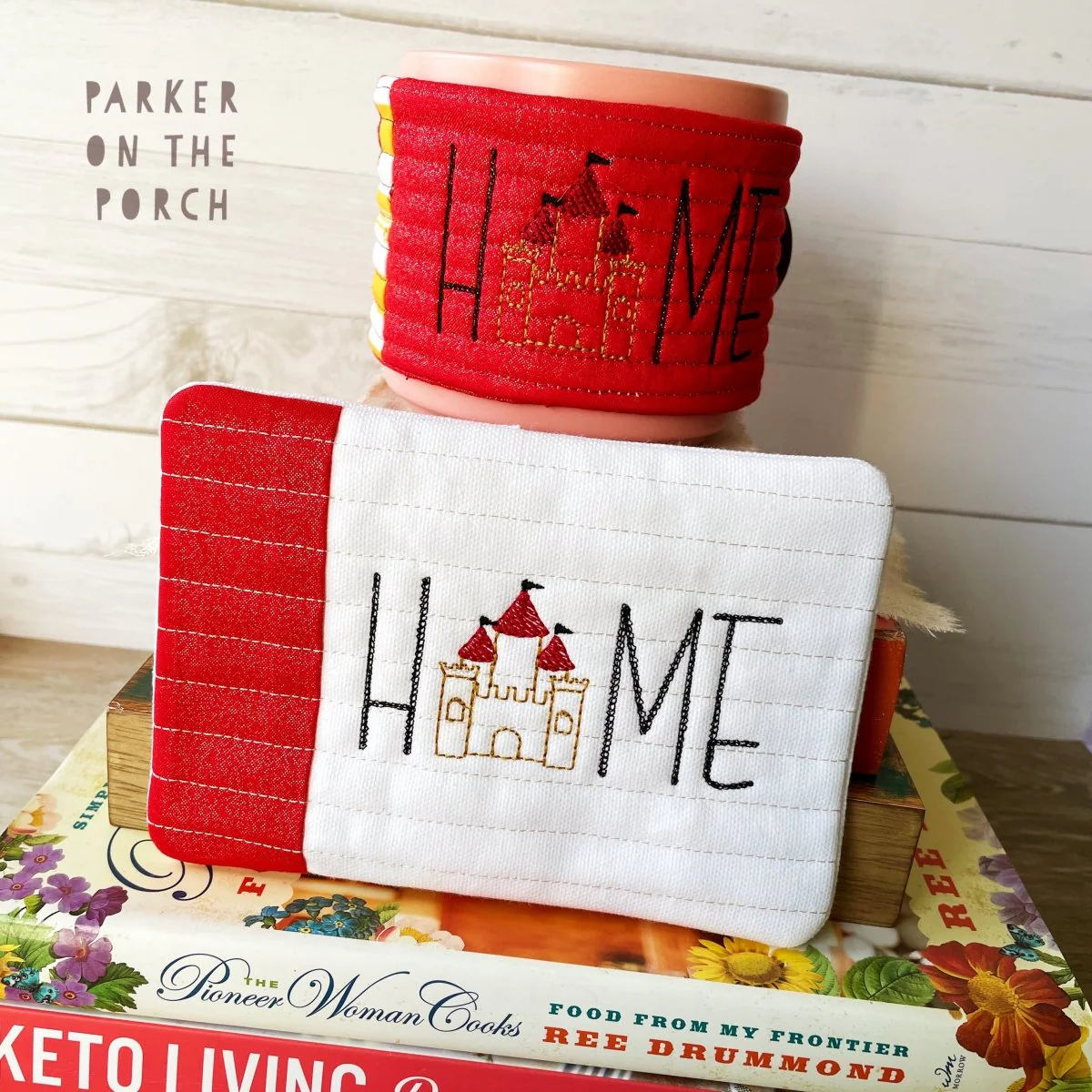 Digital Download - Home State - Mug Rug and Mug Wrap Bundle- Castle
