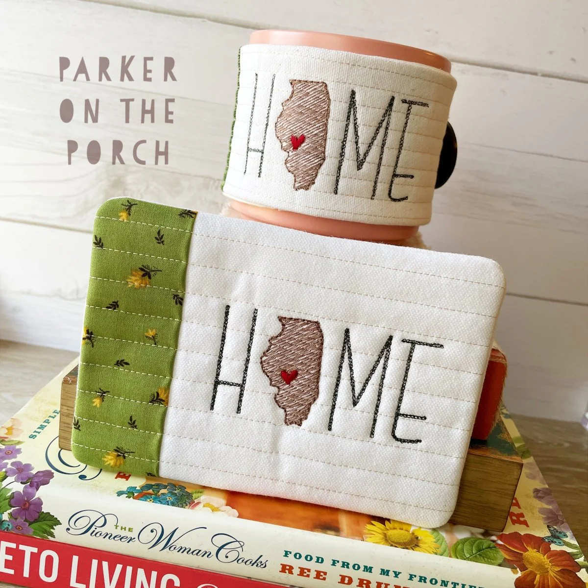 Digital Download - Home State - Mug Rug and Mug Wrap Bundle- Illinois