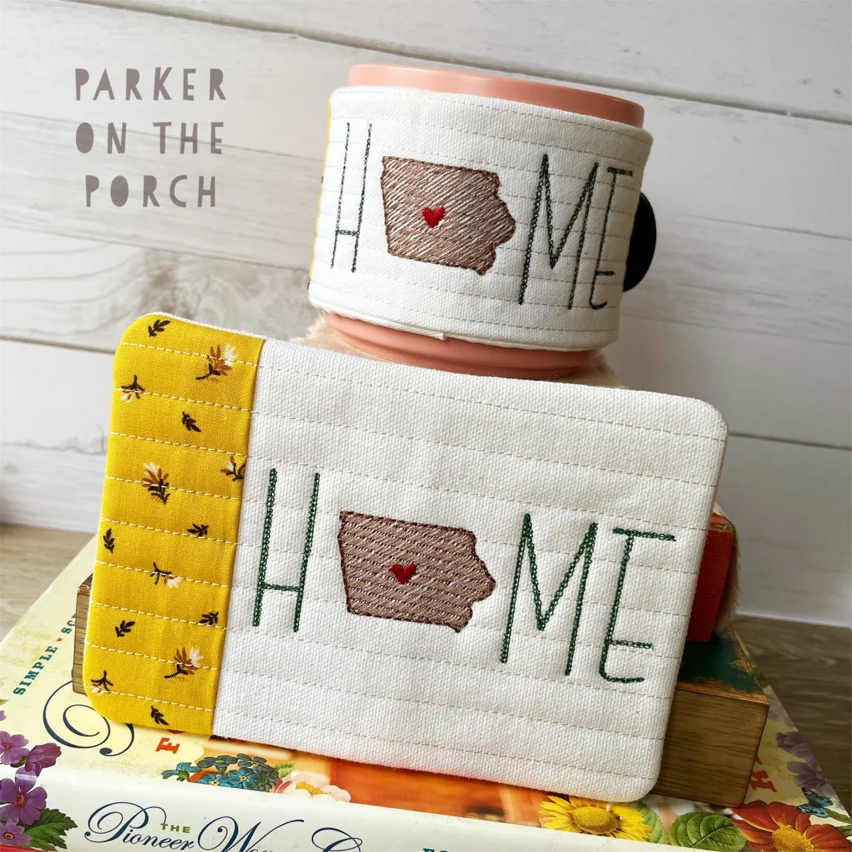 Digital Download - Home State - Mug Rug and Mug Wrap Bundle- Iowa