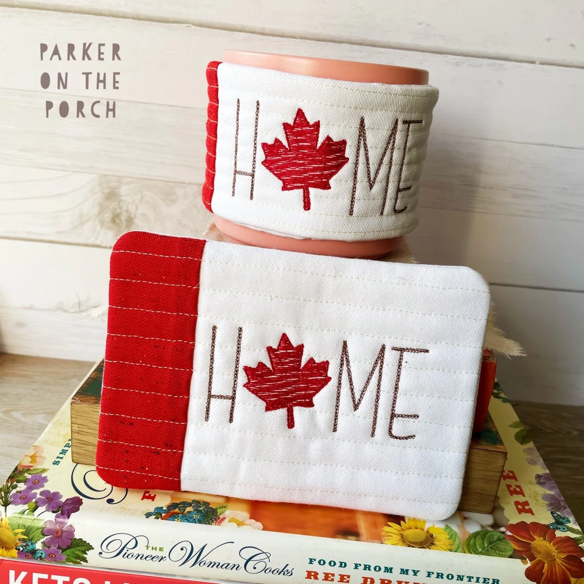 Digital Download - Home State - Mug Rug and Mug Wrap Bundle- Maple Leaf - Canada
