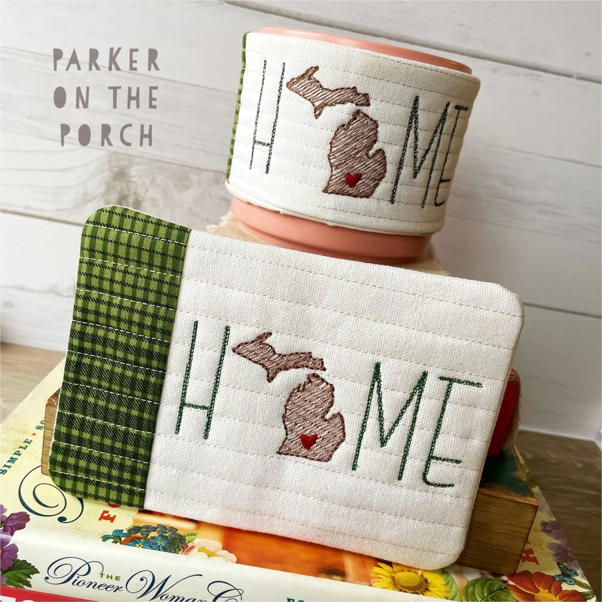 Digital Download - Home State - Mug Rug and Mug Wrap Bundle- Michigan