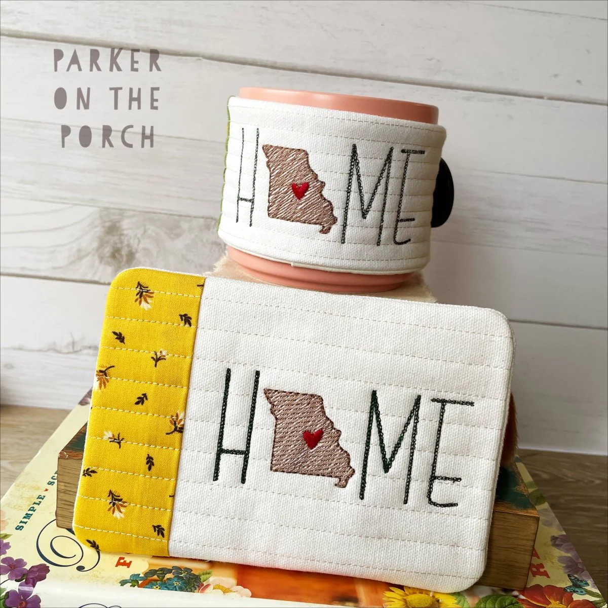 Digital Download - Home State - Mug Rug and Mug Wrap Bundle- Missouri