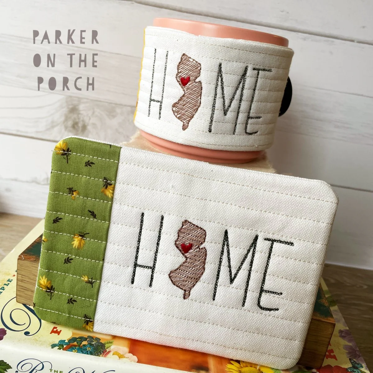 Digital Download - Home State - Mug Rug and Mug Wrap Bundle- New Jersey