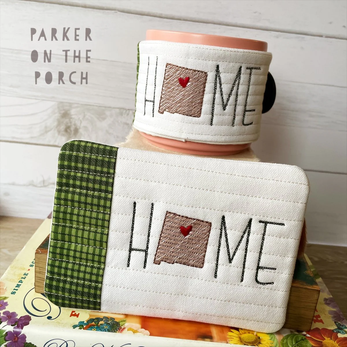 Digital Download - Home State - Mug Rug and Mug Wrap Bundle- New Mexico