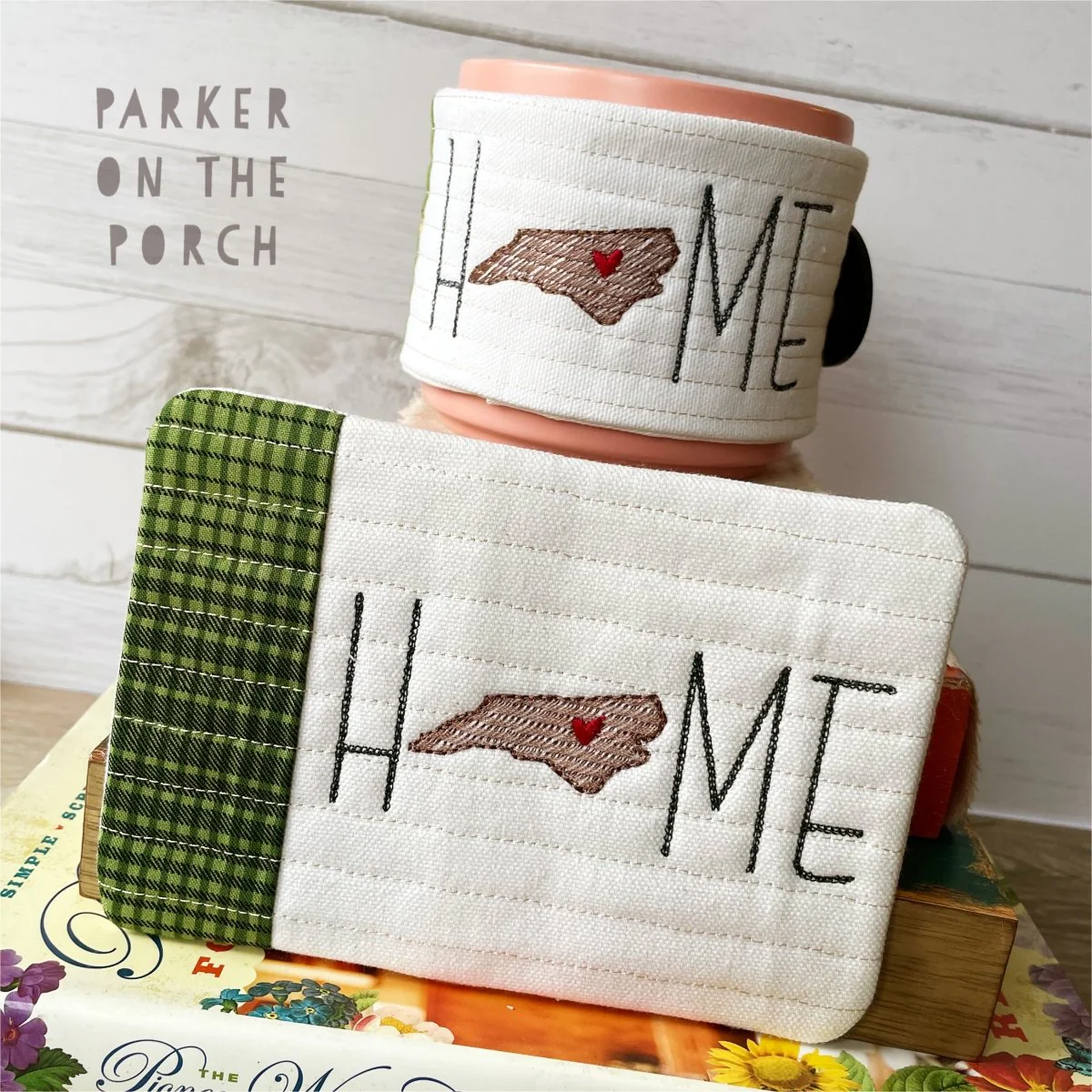 Digital Download - Home State - Mug Rug and Mug Wrap Bundle- North Carolina