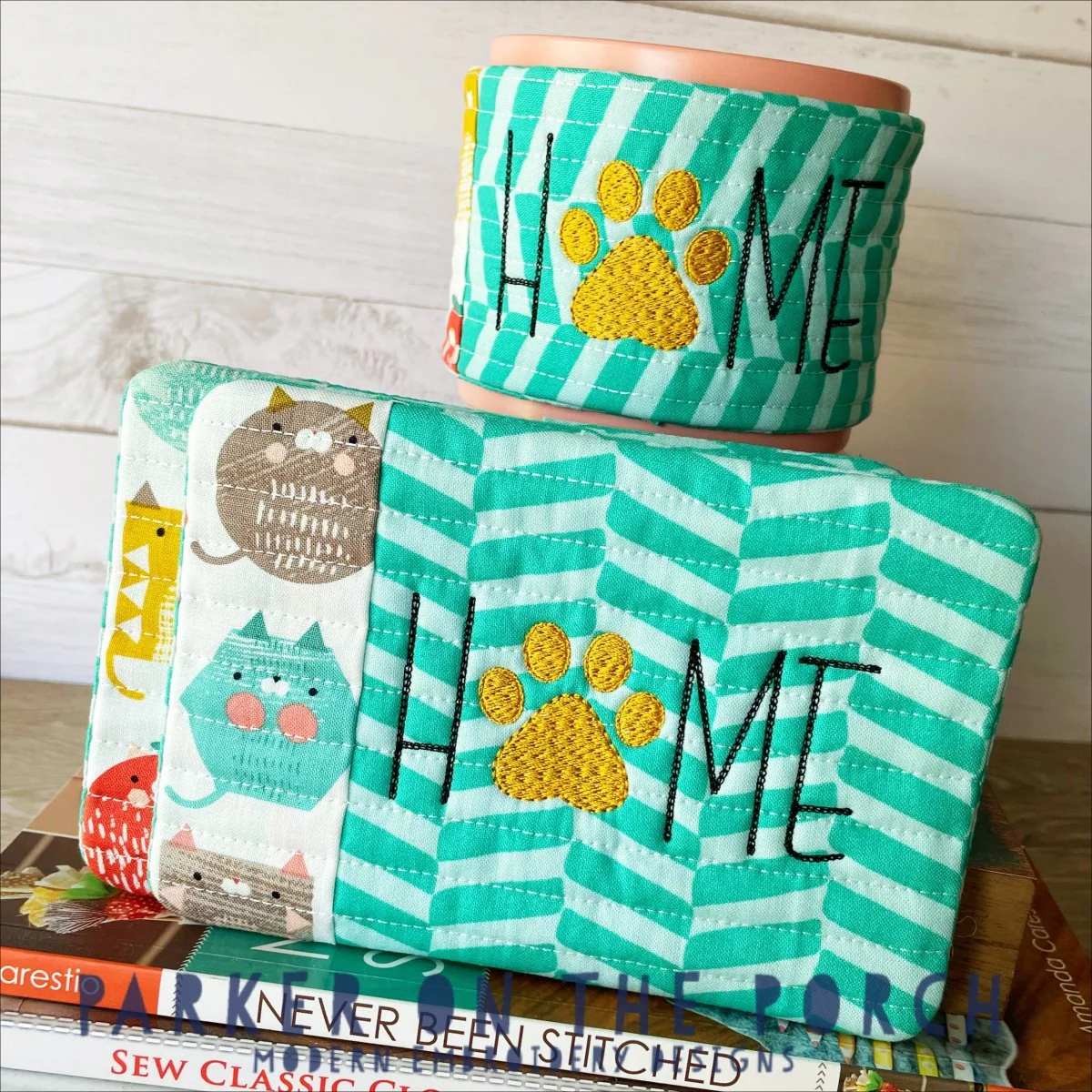 Digital Download - Home State- Mug Rug and Mug Wrap Bundle- Paw