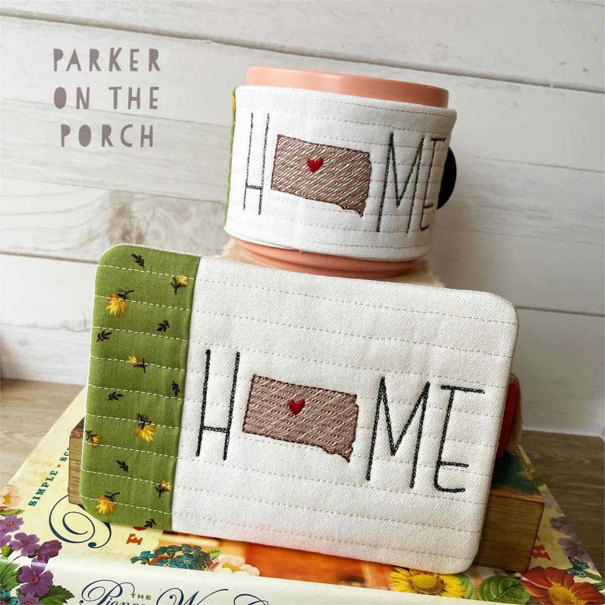 Digital Download - Home State - Mug Rug and Mug Wrap Bundle- South Dakota